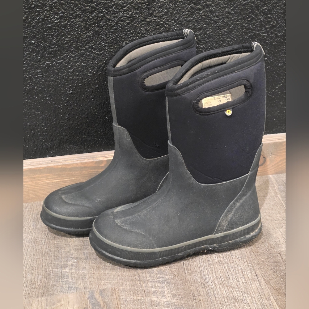 BOGS Waterproof Classic II Rubber Boot Youth Size 3 - Picture 3 of 6